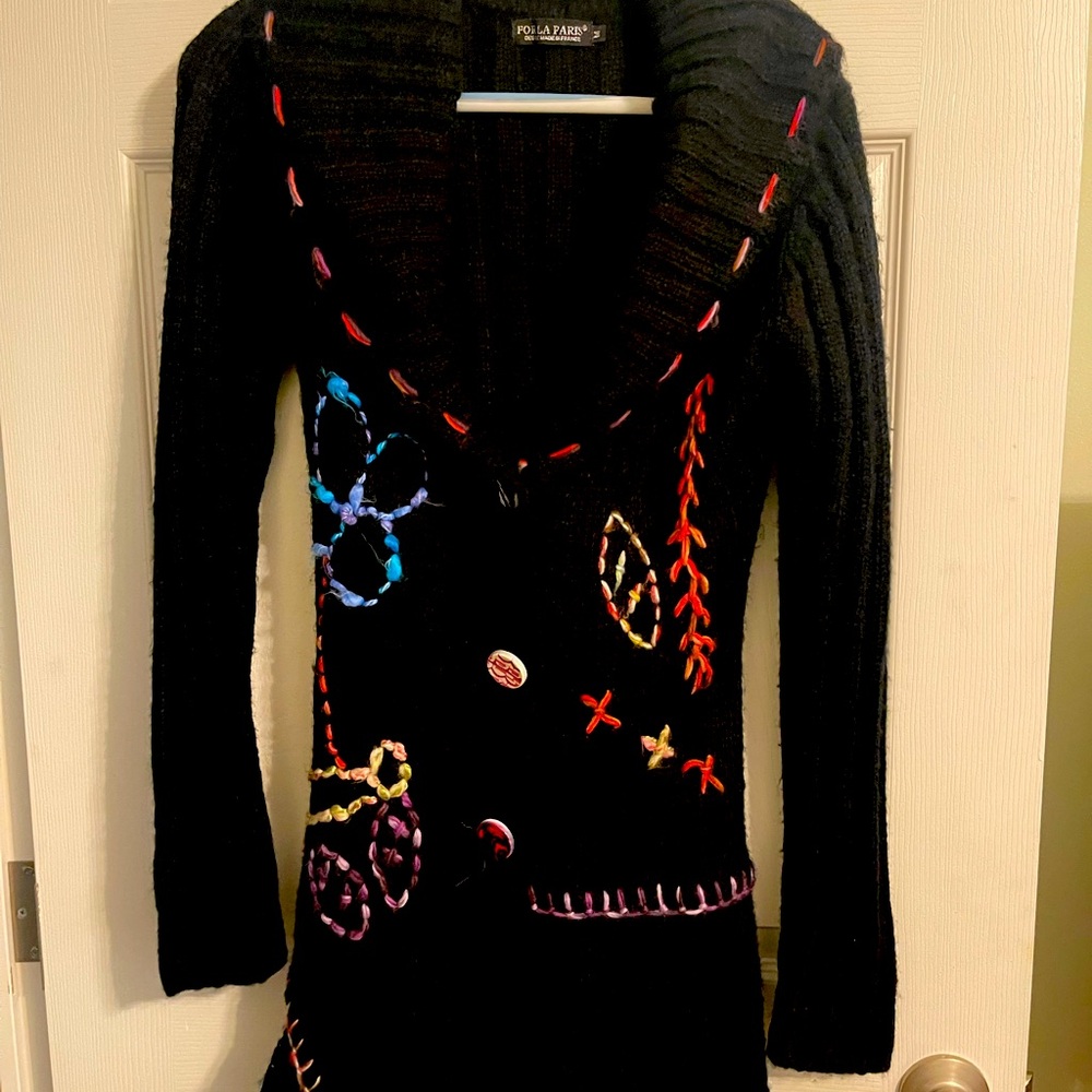 Very unique long sweater